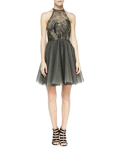 La Brea Halter-neck Cocktail Dress
