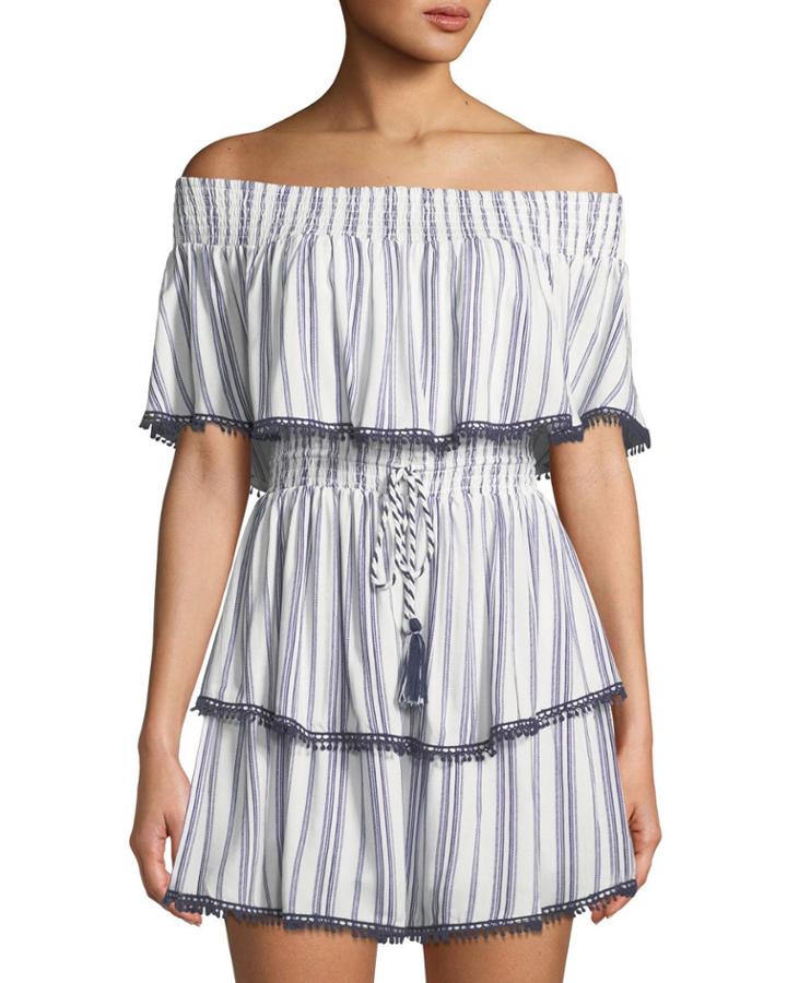Aries Off-shoulder Striped