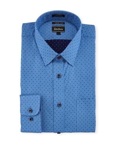 X-trim Regular-finish Dot Dress
