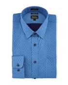 X-trim Regular-finish Dot Dress