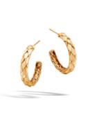 Legends Cobra 18k Gold Small Hoop Earrings,
