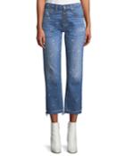 Ines Straight-leg Girlfriend-style Jeans With Paint