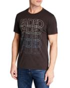Men's Faded Printed Cotton T-shirt