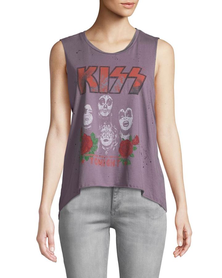 Distressed Kiss Band