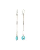 Senso Wrapped Stone Earrings In Turquoise