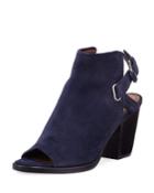 Dani Shield Slingback Booties, Navy