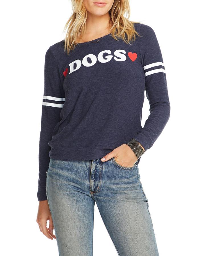 Dogs Striped Cutout Graphic