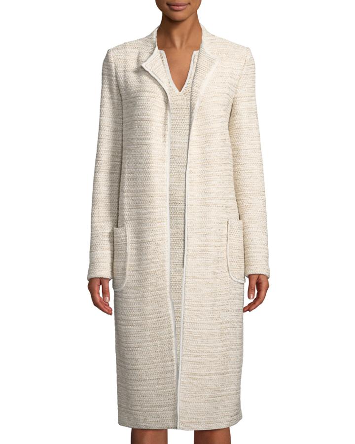 Long Knit Jacket W/ Pockets