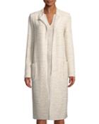 Long Knit Jacket W/ Pockets