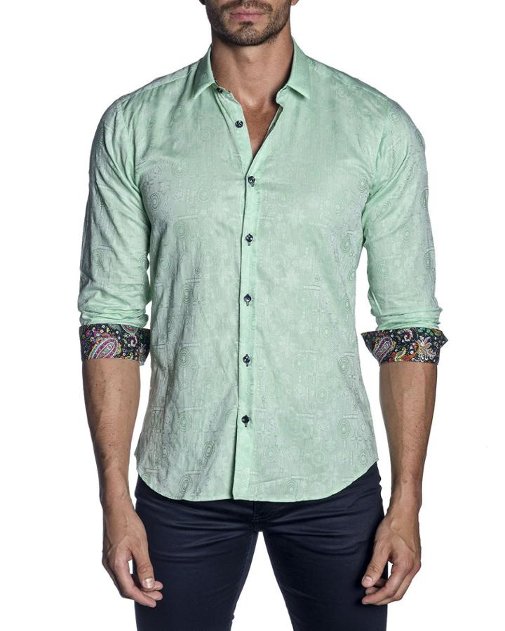 Men's Paisley Print Woven