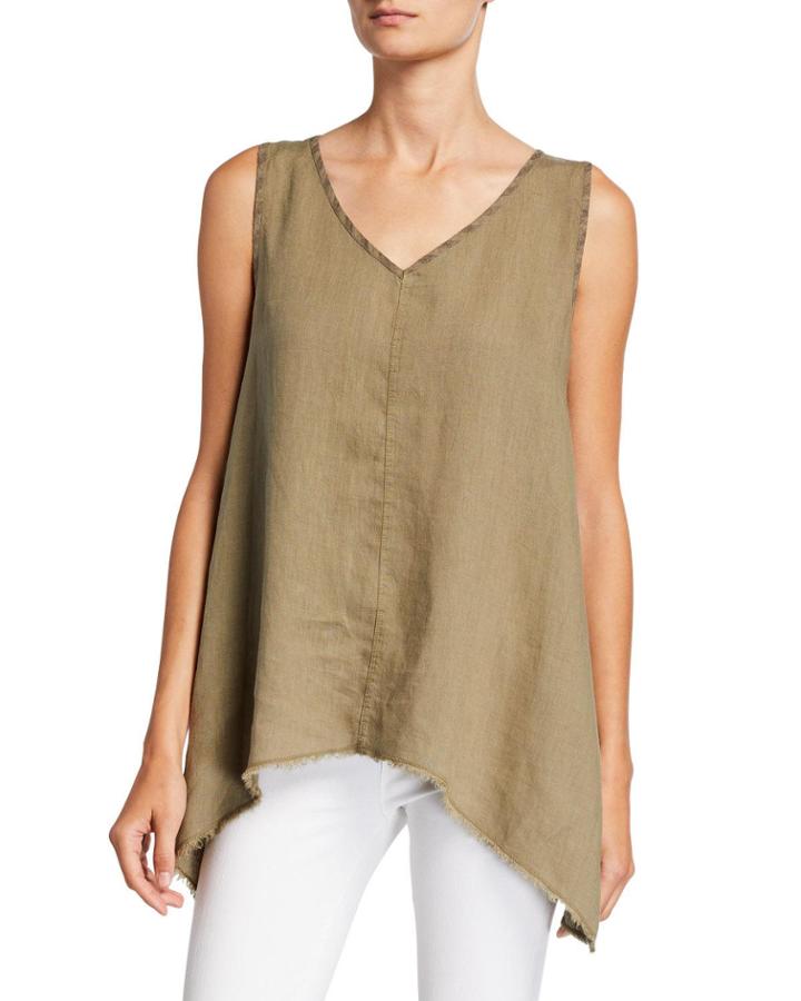Linen Tank W/