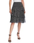 Blissany Geometric-print Ruffle
