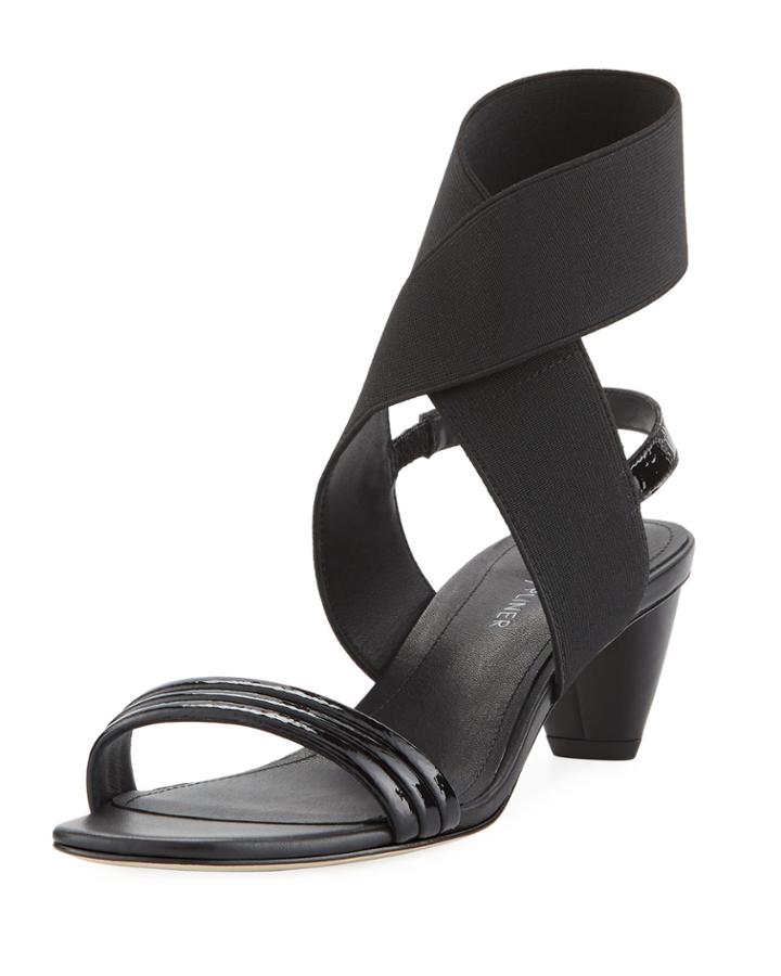 Hira Crinkled Patent Leather Low-heel