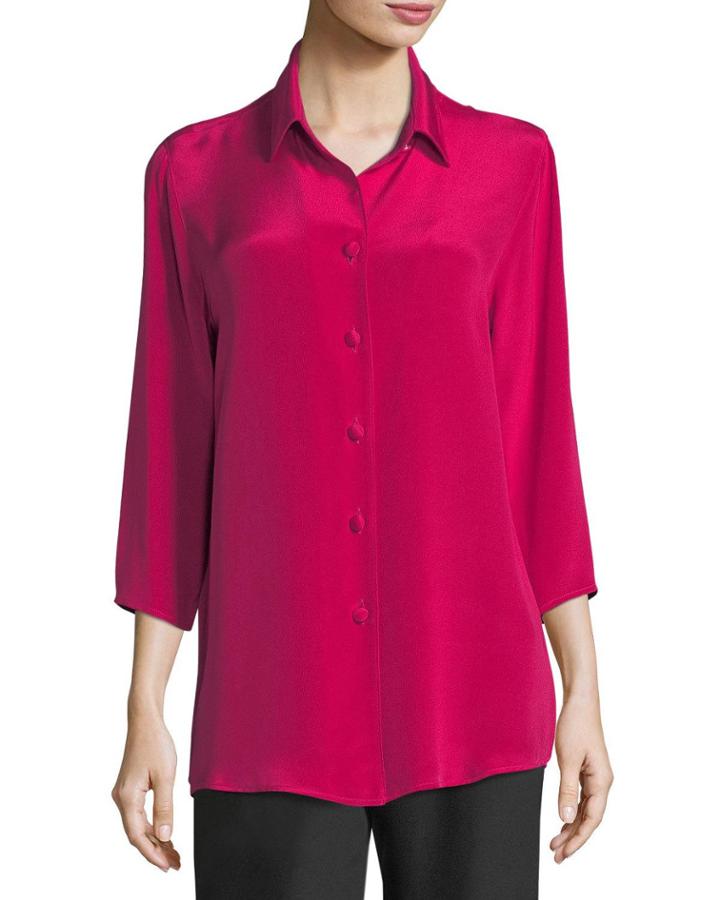 Silk Crepe Cocktail Blouse,