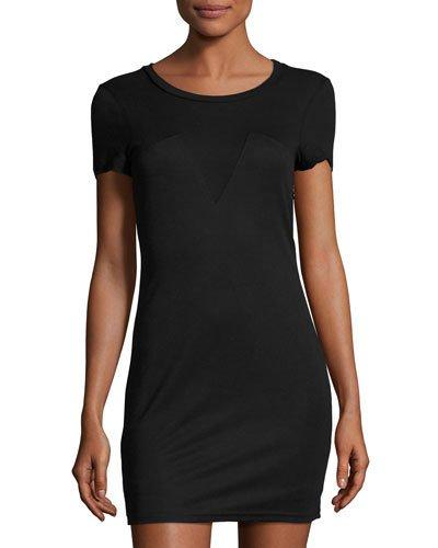 Anais Jersey Tee Dress, Black