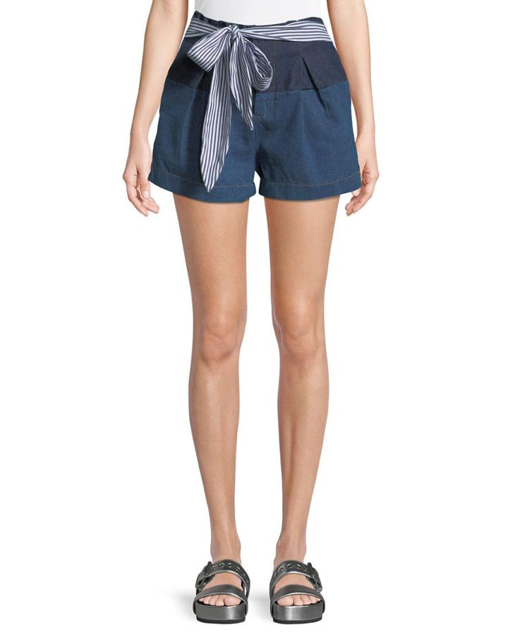 Tie-waist Denim