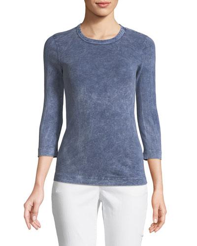 3/4-sleeve Cotton Tee
