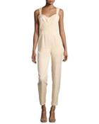 Open-back Sleeveless Jumpsuit, Puff