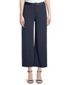 Deconstructed Satin Crepe Cropped Pants
