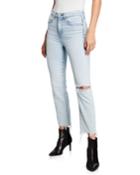 Mid-rise Ankle Cigarette Jeans W/