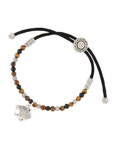 Men's Palu Macan Beaded Cord Bracelet,