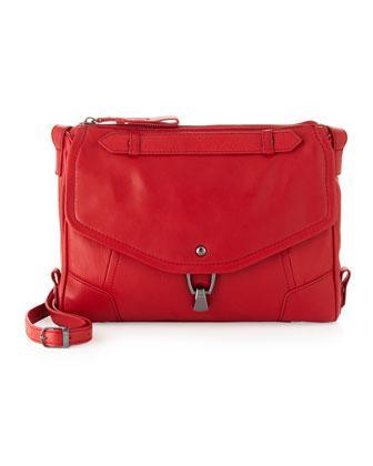 Kooba Alexa Front-pocket Satchel, Red