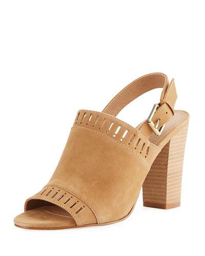 Cutout Suede Slingback