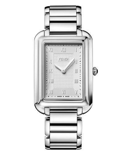 Classico Stainless Steel Rectangle Watch,