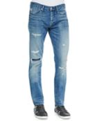 M5 Moonshine Distressed Jeans, Blue