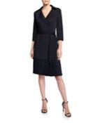 Pleated Skirt Tailored Trench Coat