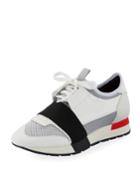 Low-top Leather Wedge