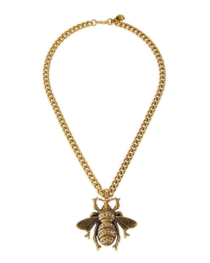 Embellished Bee Necklace