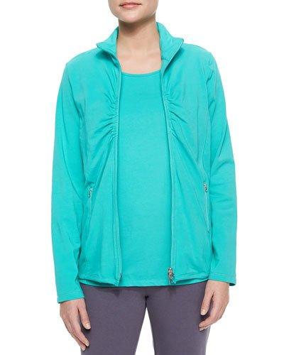 Weekend Ruched Zip-front Jacket