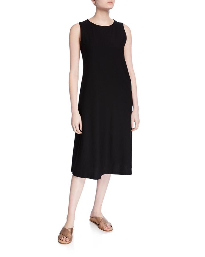 Petite Sleeveless Crepe