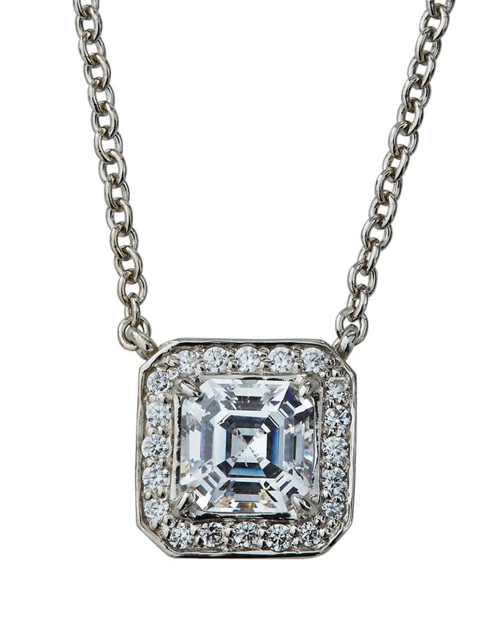 Cubic Zirconia Pendant Necklace