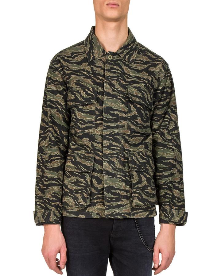 Men's Midi Camouflage Jacket