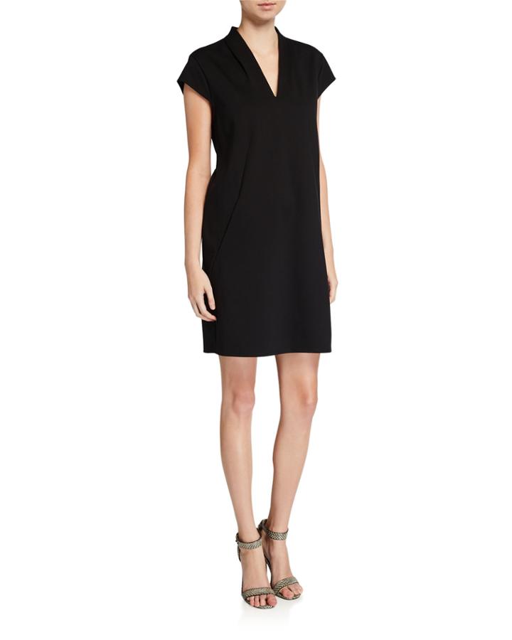 V-neck Ponte