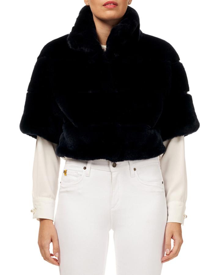 Rabbit Fur Horizontal Bolero