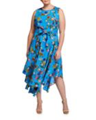 Plus Size Floral Handkerchief