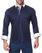 Men's Newton Shuttered Long-sleeve Polo