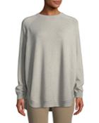 Cashmere Pullover Poncho Sweater With Tank
