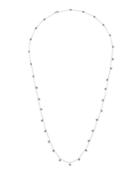 Long Diamond Station Necklace