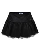 Girl's Tulle Trim Flare Skirt,