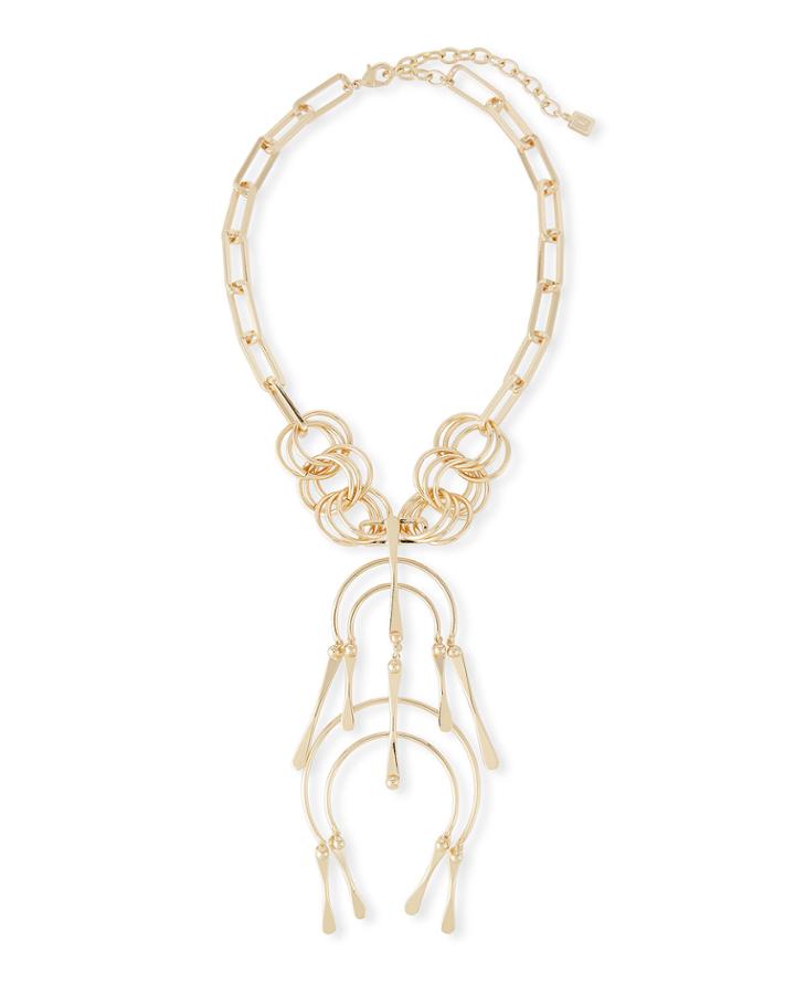 Kammy Double-drop Statement Necklace