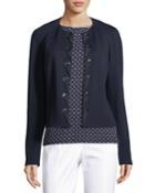 Milano Knit Laced-front Jacket