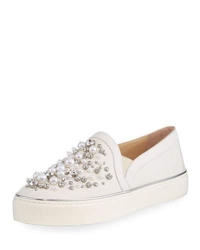 Decor Pearl-embellished Nubuck