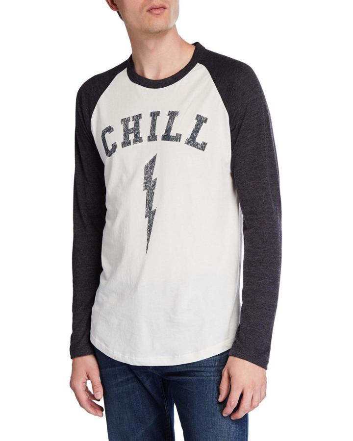 Men's Chill Graphic Raglan-sleeve Baseball T-shirt
