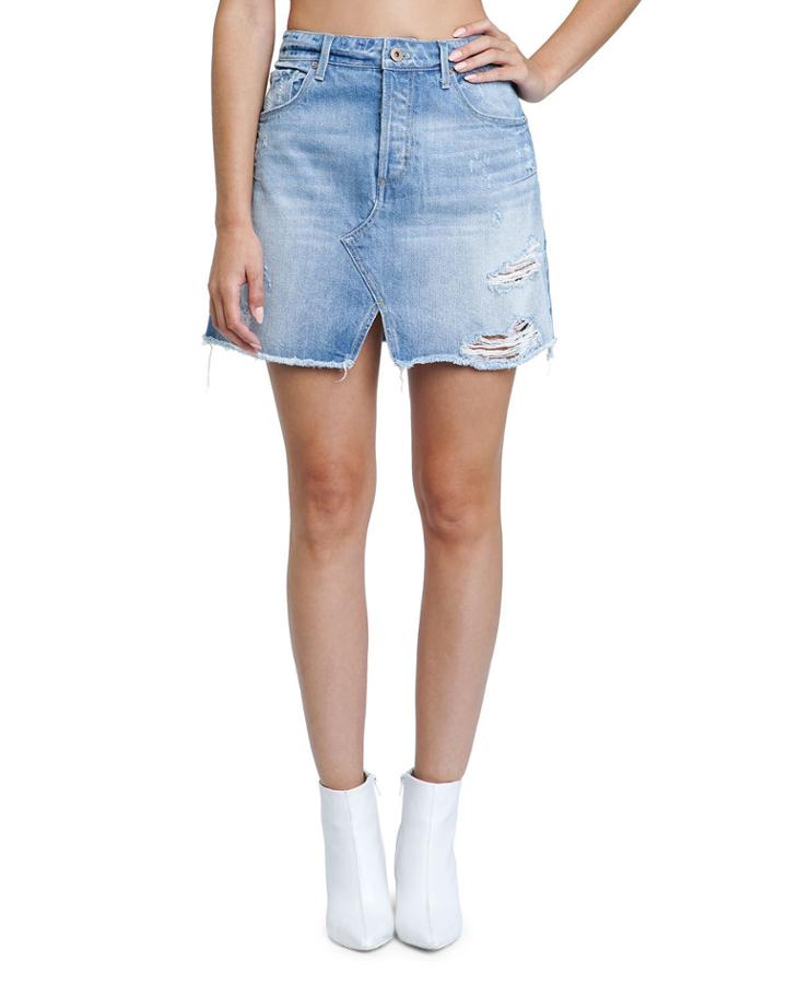 Lolita Distressed-denim