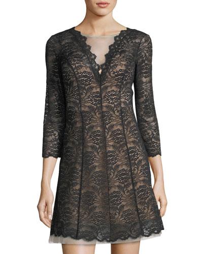 Lace Fit & Flare Dress