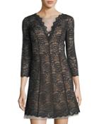 Lace Fit & Flare Dress
